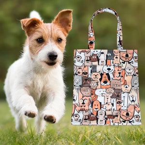 Sac fourre-tout pliable animal, joli sac chat