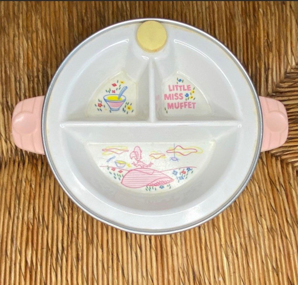Vintage Baby Food Warming Warmer Dish Little Miss Muffet Etsy