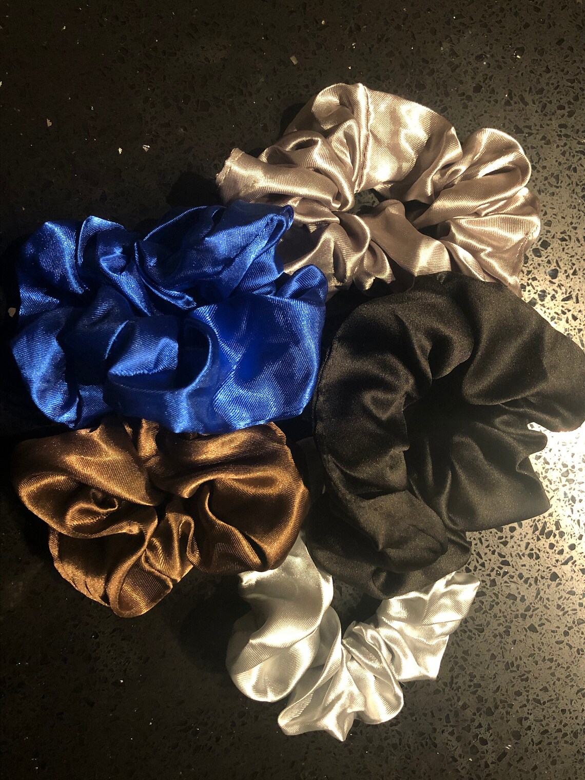 Scrunchies Silk Satin Soft Hair Ties for Curly Hair Large Etsy
