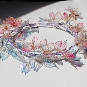 Japanese Kanzashi Handmade Bridal Flower Crown