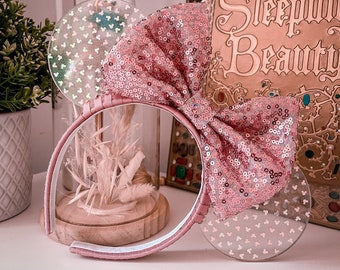 Handmade Resin Disney Ears in 'Pretty in Pink'