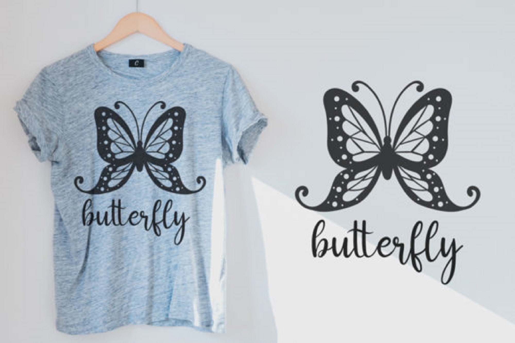 Butterfly Font Cursive Font Font for Cricut Script Font Etsy