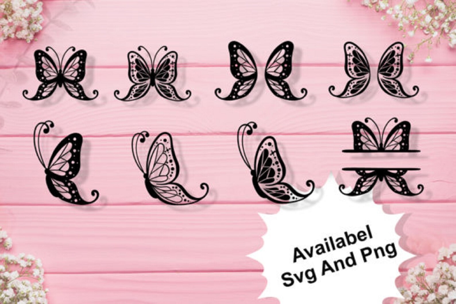 Butterfly Font Elegant Font Script Font Butterfly Swashes Etsy
