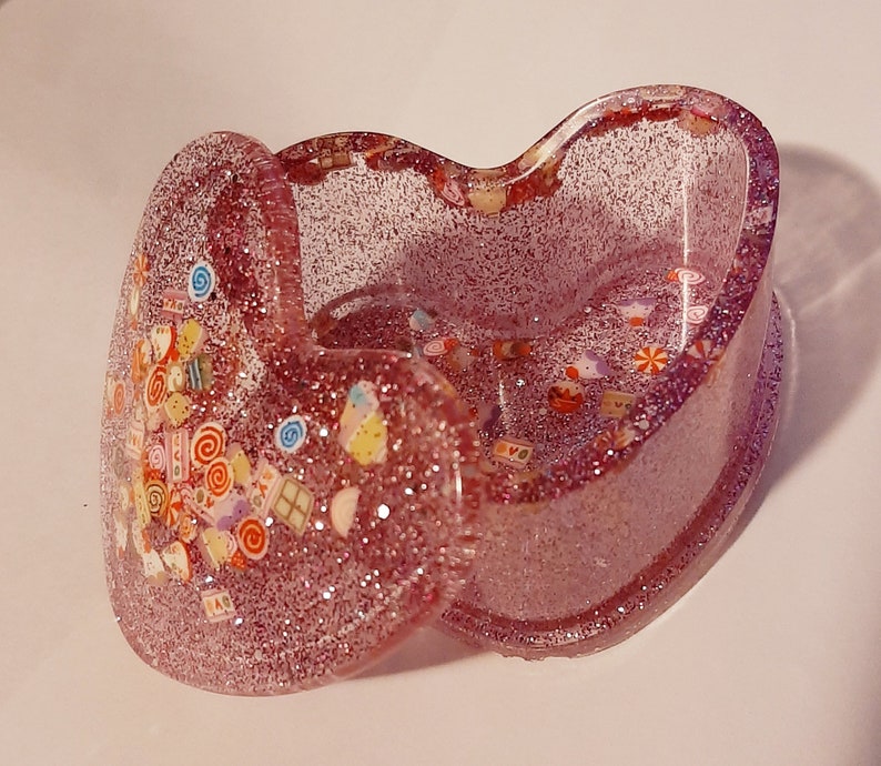 Pink Sweet Heart Shaped Trinket Box