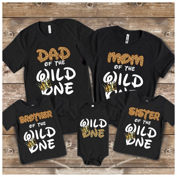 wild one family t shirts