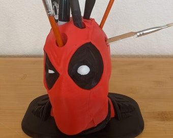 Deadpool Pen Holder / Brush / Small item Holder - 3D Printed