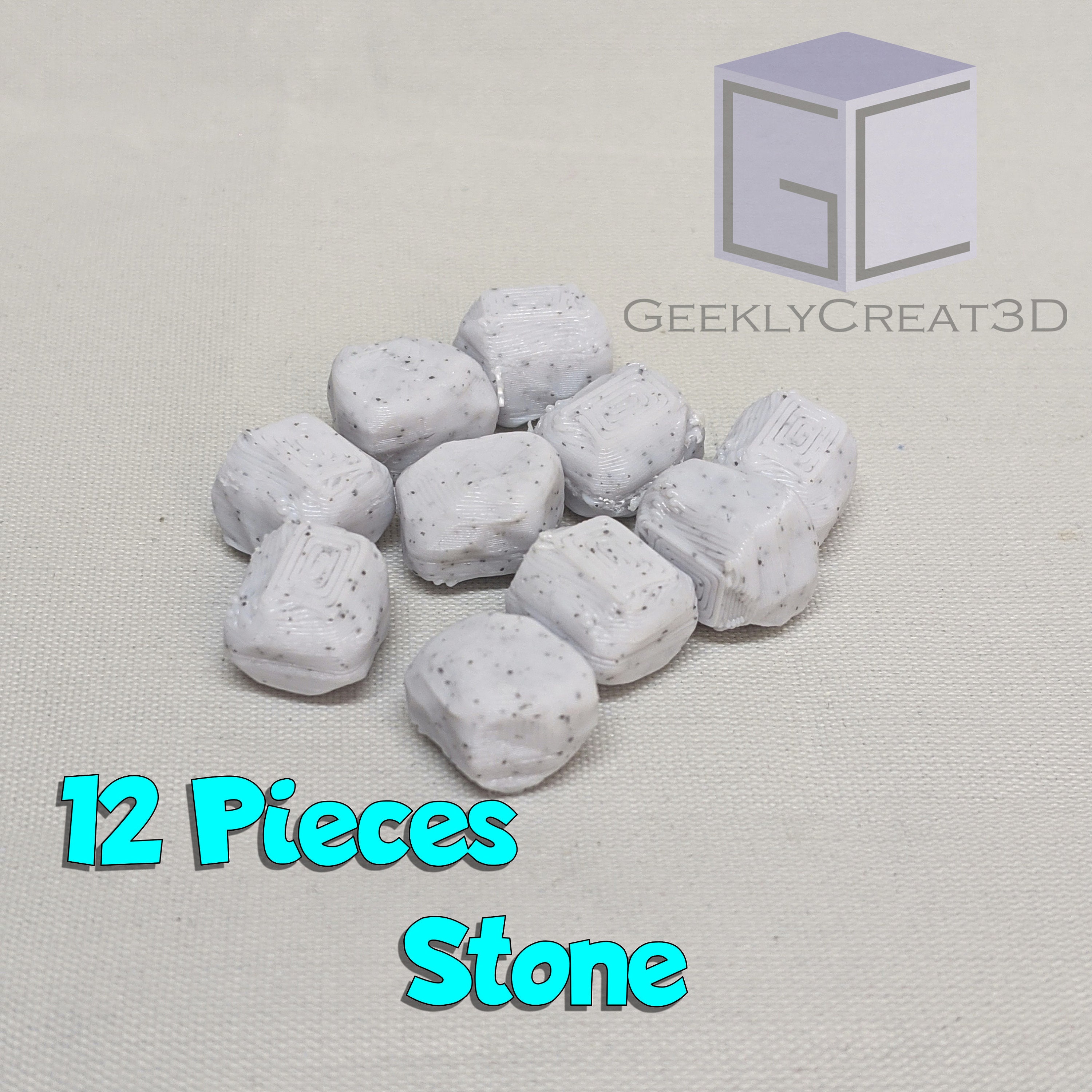 Stone 12 Pieces per Set Realistic Board Game Resources Made From High