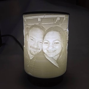 Custom 3d printed Lithophane Lamp