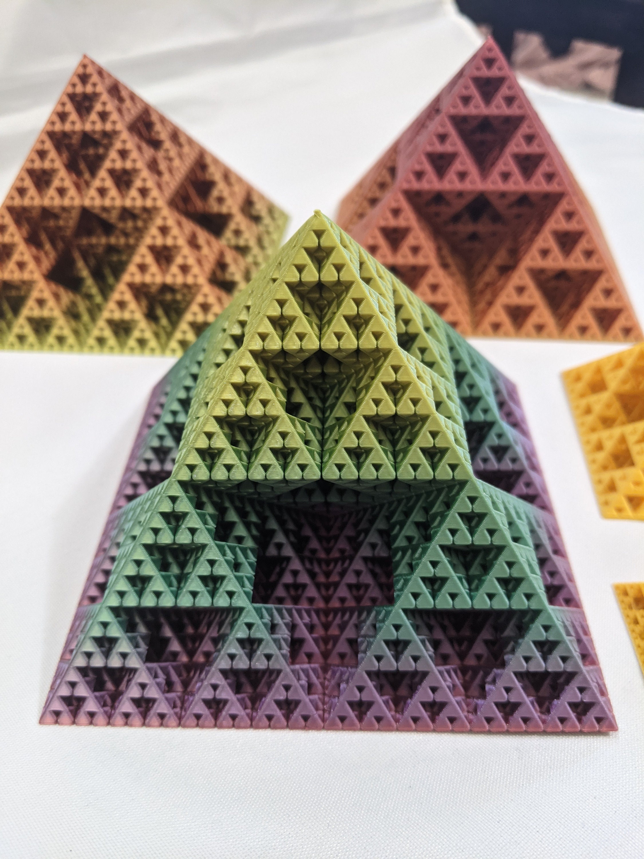 Fractal Pyramid / Sierpinski Triangle 3d Printed - Etsy