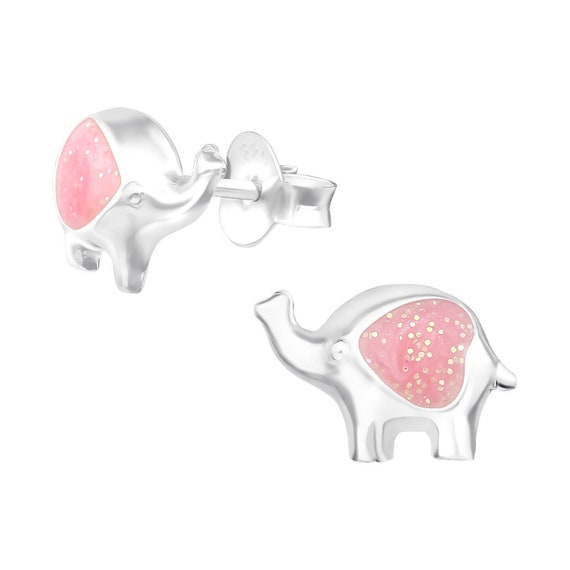 Elephant Silhouette Sterling Silver Studds Elephant Silhouette Sterling Silver Studds