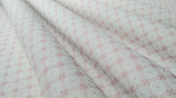 ローラアシュレイの籐編みコットン生地（カーテン、ブラインド