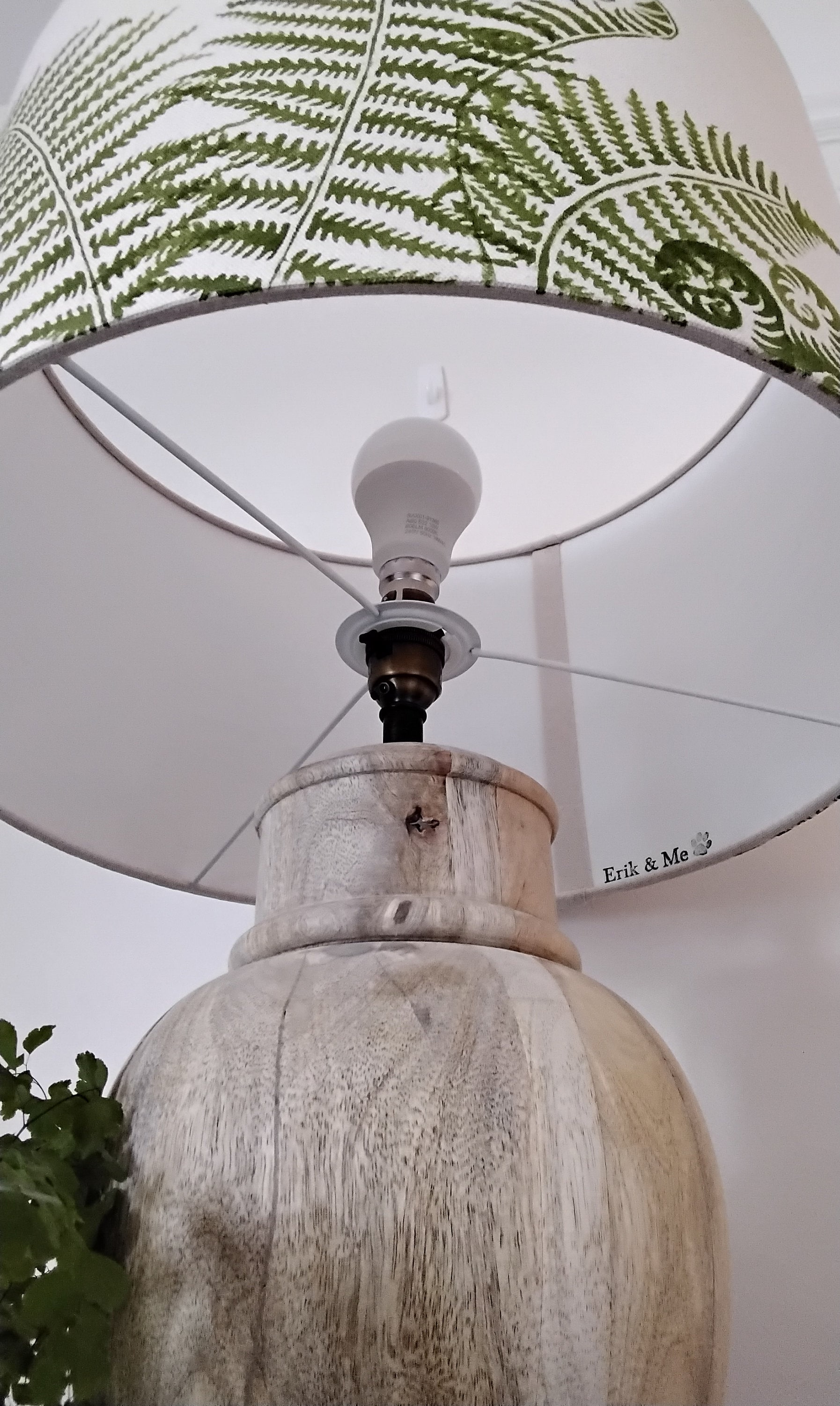 Botanical Green Fern Luxury Doublesided Drum Lampshade Etsy UK