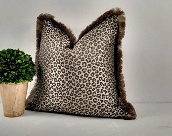 Leopard Animal Print Square Scatter Cushion Cover Throw Sofa Chair Bench Bed Wedding Anniversary Gift Present