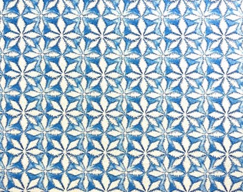 Blue Floral Furnishing Fabric For Curtains, Blinds, Cushions