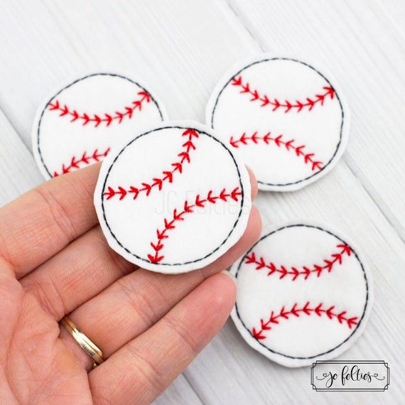 Baseball Felties F001 I Embroidered Felt Felt Appliques Etsy
