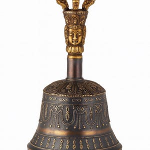 Sino de Meditação em Latão Tibetano: Cabo Dorje, Cura Sonora, Fabricado no Nepal