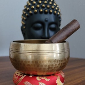 Offerta felice anno nuovo: set di campane tibetane ~ Ciotola sonora da meditazione per yoga, meditazione e guarigione spirituale.