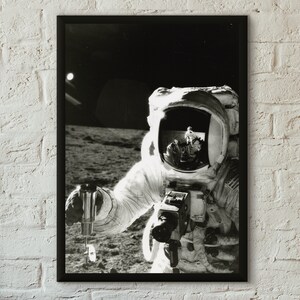 NASA Astronaut Moon Landing Poster - Professionally Printed - Studio Quality NASA Print