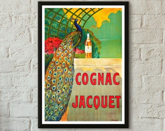 Cognac Jacquet Poster - Professionally Printed - Studio Quality Cognac Jacquet Alcohol Advertising Print