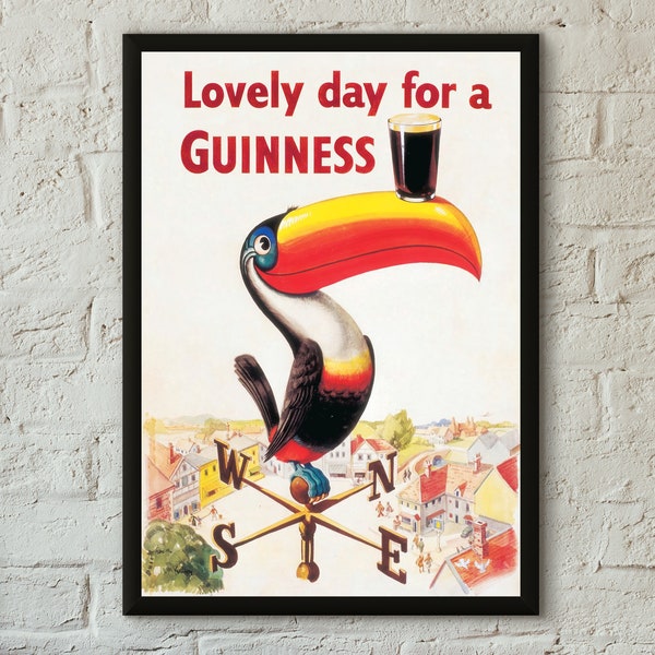 Guinness Advertising Poster - Professionally Printed - Studio Quality Guinness Print