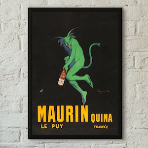 Maurin Quina Poster - Professionally Printed - Studio Quality Maurin Quina Alcohol Advertising Print