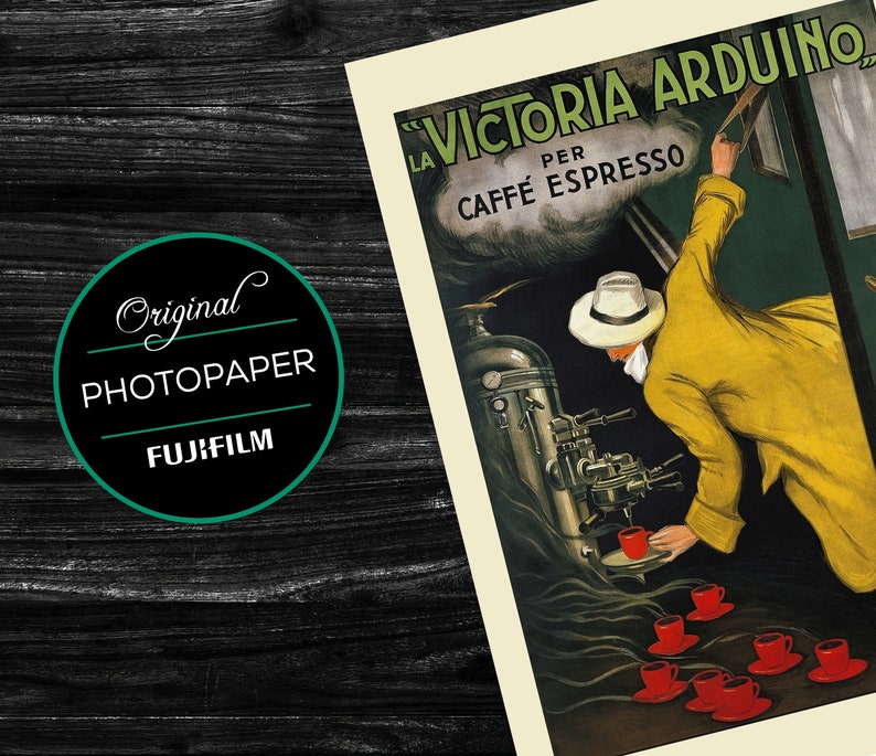 1922 La Victoria Arduino Coffee Poster Professionally Etsy UK