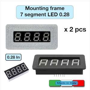 0.28 inch 7 segment LED display mounting frame - frame case number frame digits Arduino Raspberri