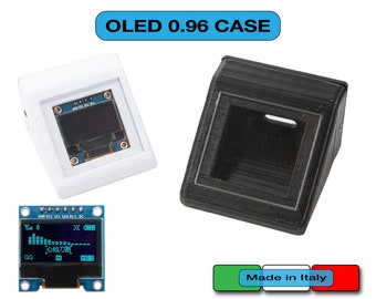 Case LCD OLED 0.96" housing box protection Arduino Raspberry enclosure display 128x64