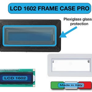 Frame case built-in LCD 1602   housing box protection Arduino Raspberry enclosure display OLED