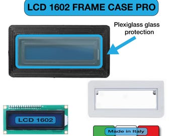 Frame case built-in LCD 1602 housing box protection Arduino Raspberry enclosure OLED display