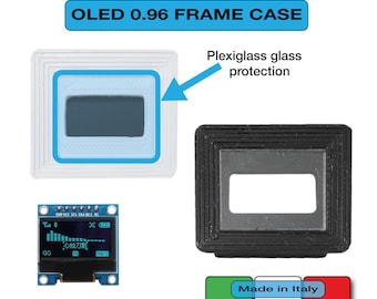 Frame case built-in LCD OLED 0.96&quot; housing box protection Arduino Raspberry enclosure display 128x64