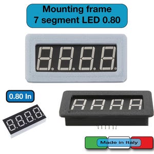 0.80 inch 7 segment LED display mounting frame 8041 BS - frame case frame numbers digits Arduino Raspberry