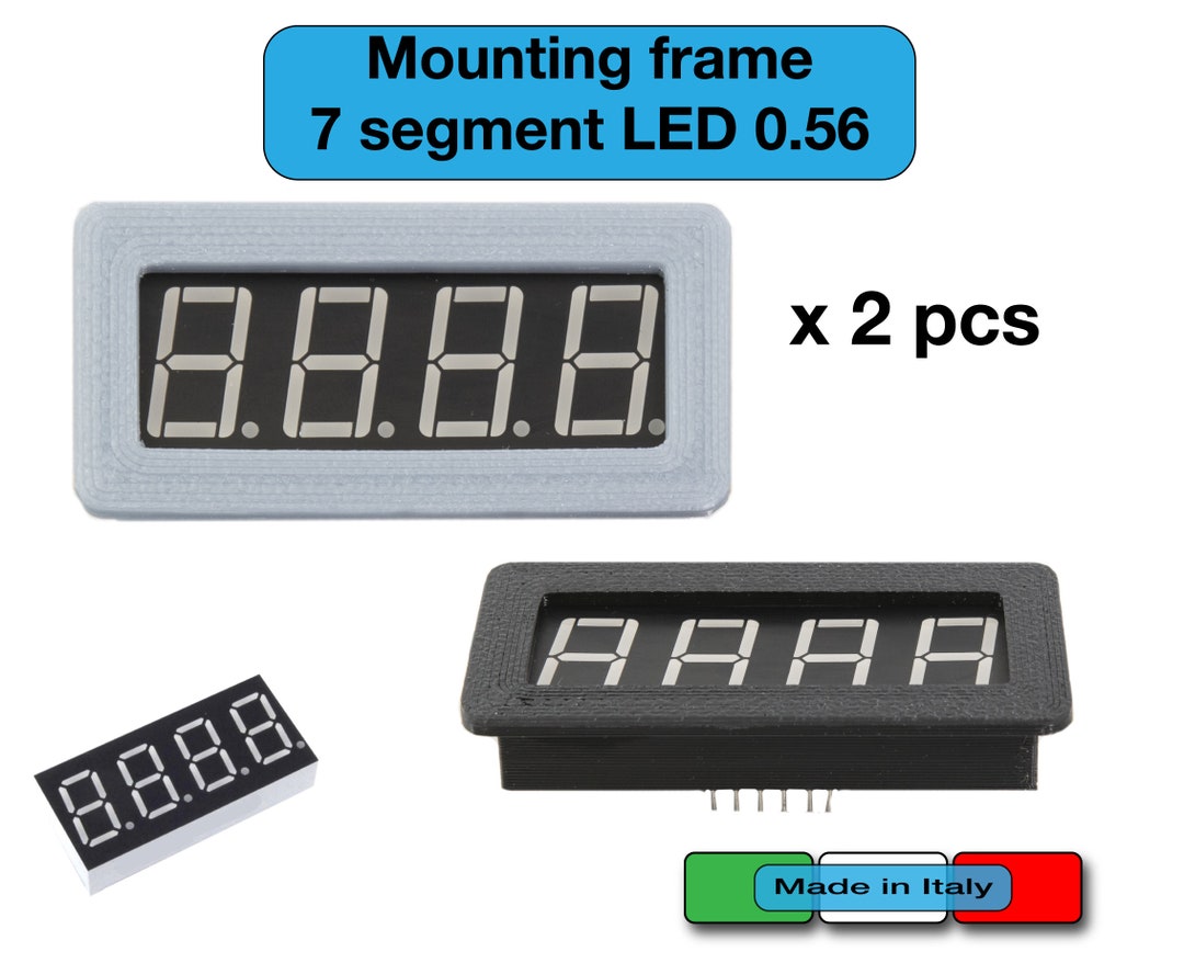 LED Mounting Frame 7 Segments 0.56 Inch Frame Case Frame Numbers Digits ...