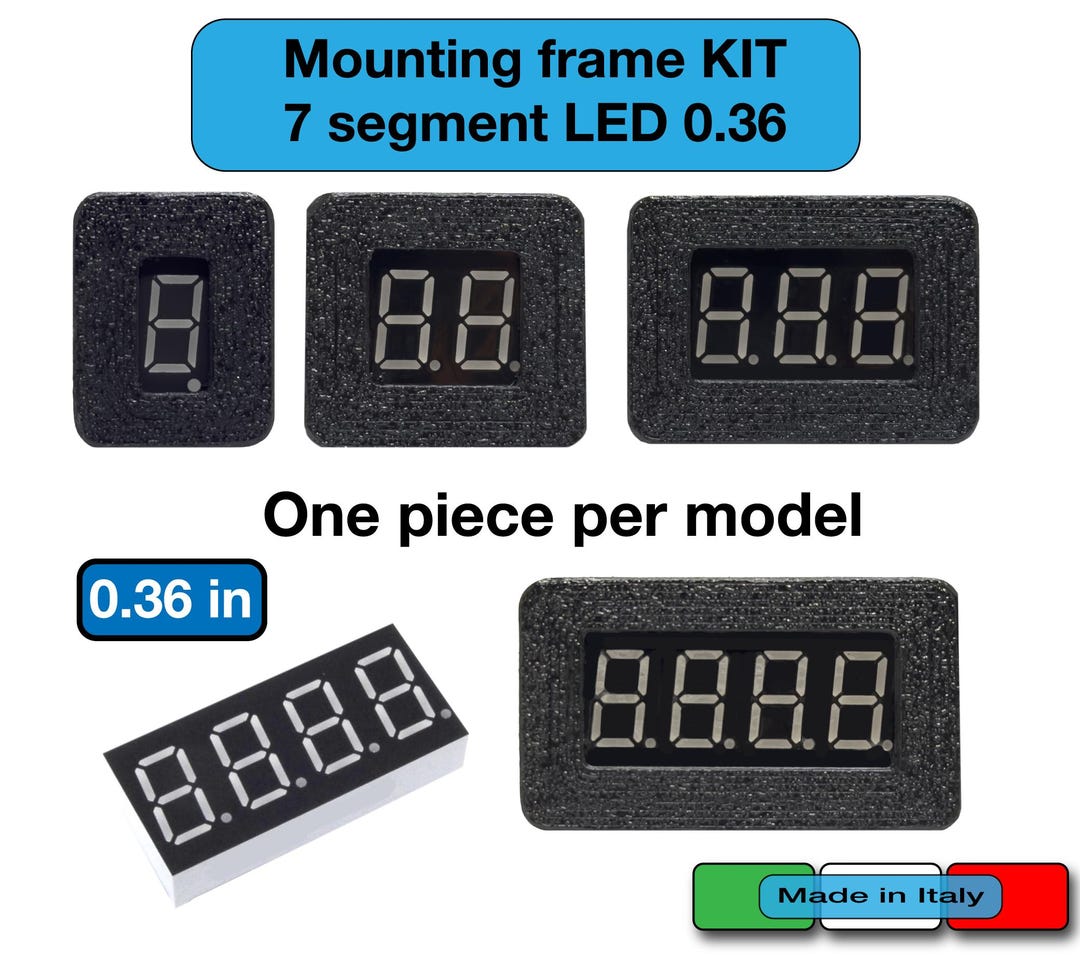0.36 Inch 7 Segment LED Display Mounting Frame Frame Case Two Digit ...