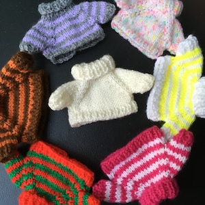 Handgestrickter Pullover passend für meinen Strickfrosch