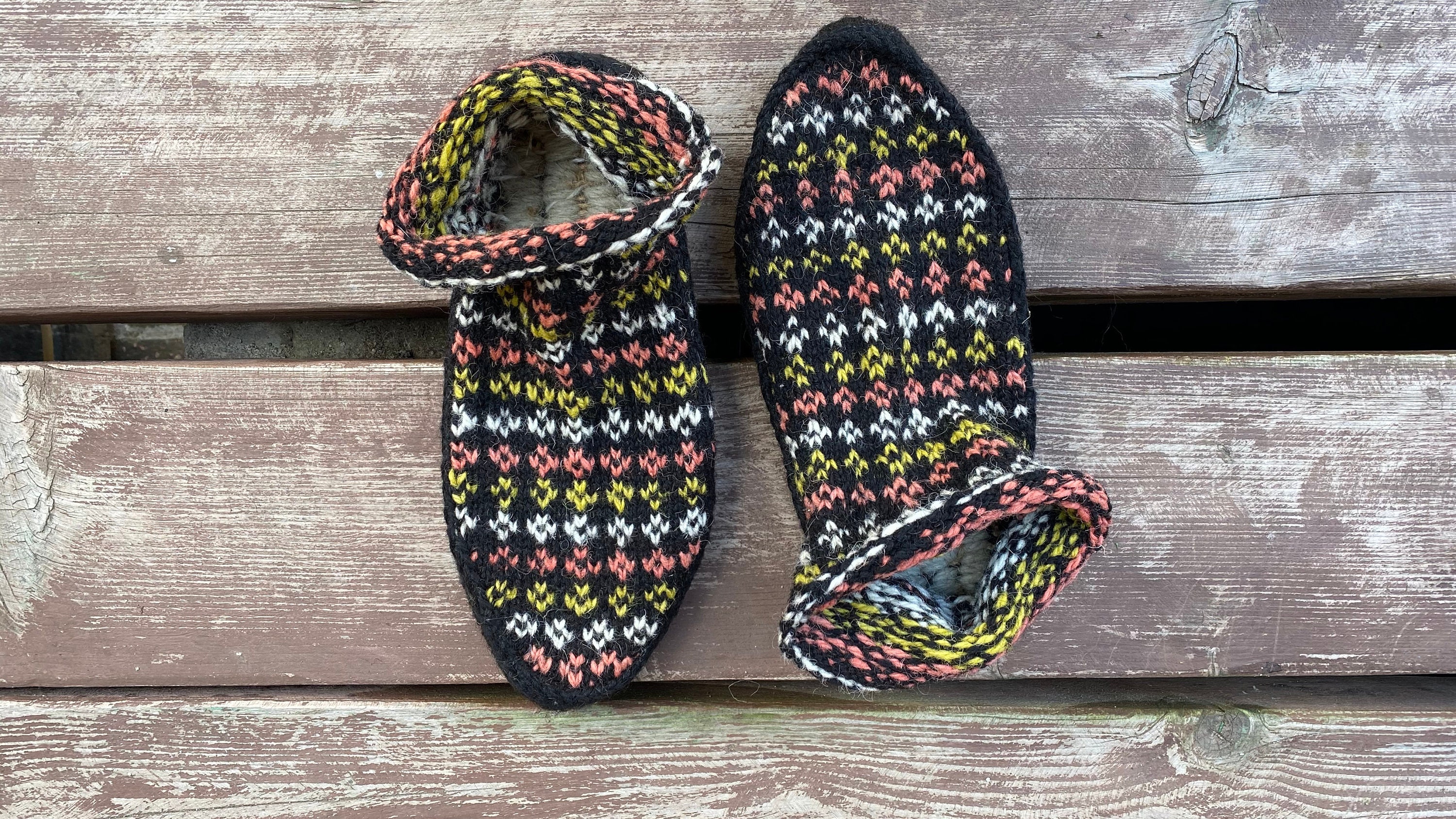 Knitted foot warmers house shoes ethnic soft sole slippers Etsy
