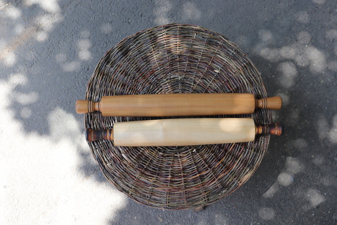 Wooden Dough Roller Carved Playdough Tools Baking Tool Etsy UK