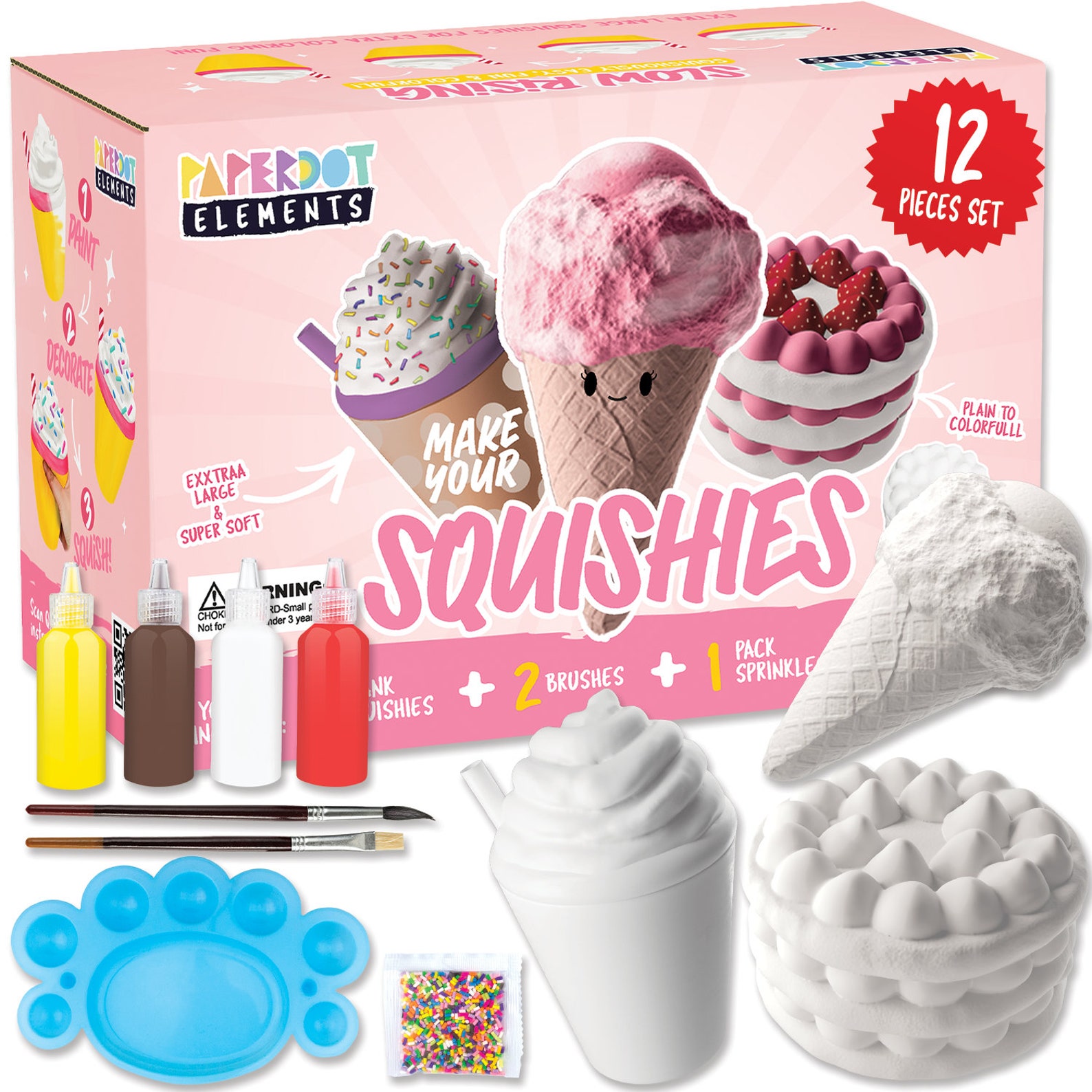 Paint Your Own Squishies Kit DIY Squishies DIY Squishy Set Etsy