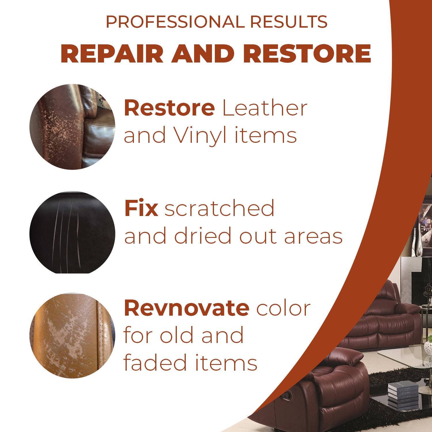 Leather Repair Kits for Couches Leather Color Restorer for Etsy