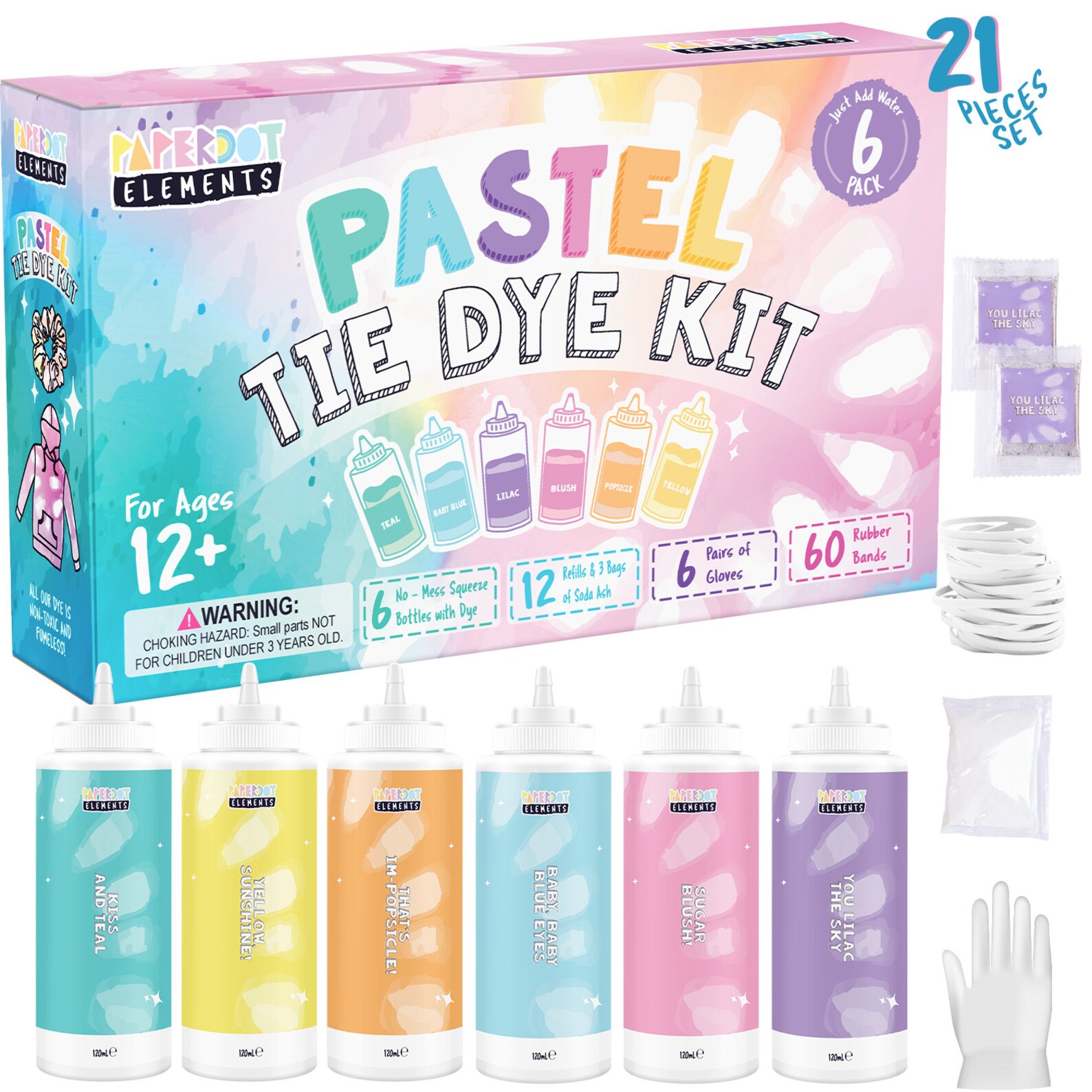 Pastel Tie Dye Kit DIY Tie Dye Kit Tydie Kits Pastel Fabric Etsy
