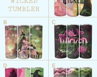 Wicked Tumbler - 20 oz roestvrij staal, rietje en borstel