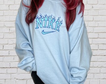 flame nike sweatshirt