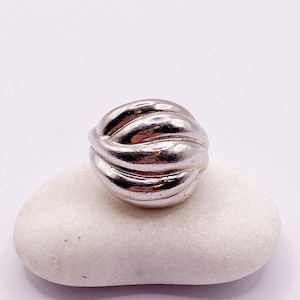 60er Jahre Vintage Silberring aus 925 Silber Größe 52 - 16,6 mm