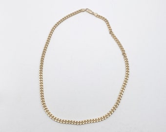Massive Vintage 925 Silber vergoldet Gliederkette Kette aus Italien