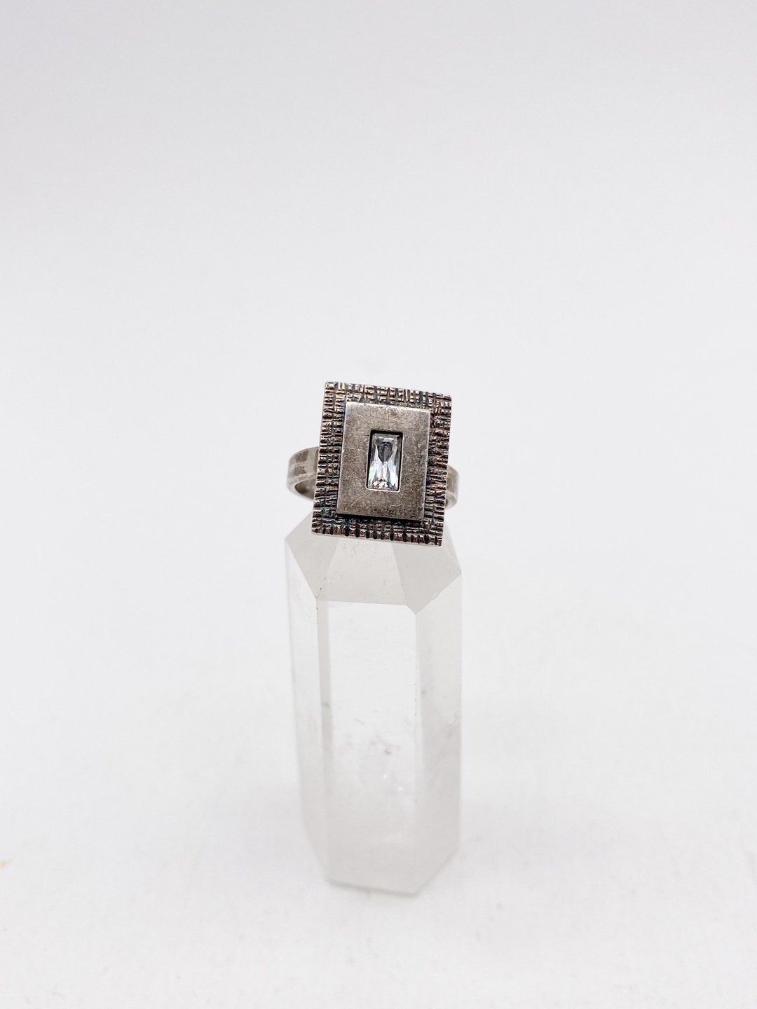 Bague Ancienne En Argent Massif 925 - Taille 60, Poids 5 G, Origine France