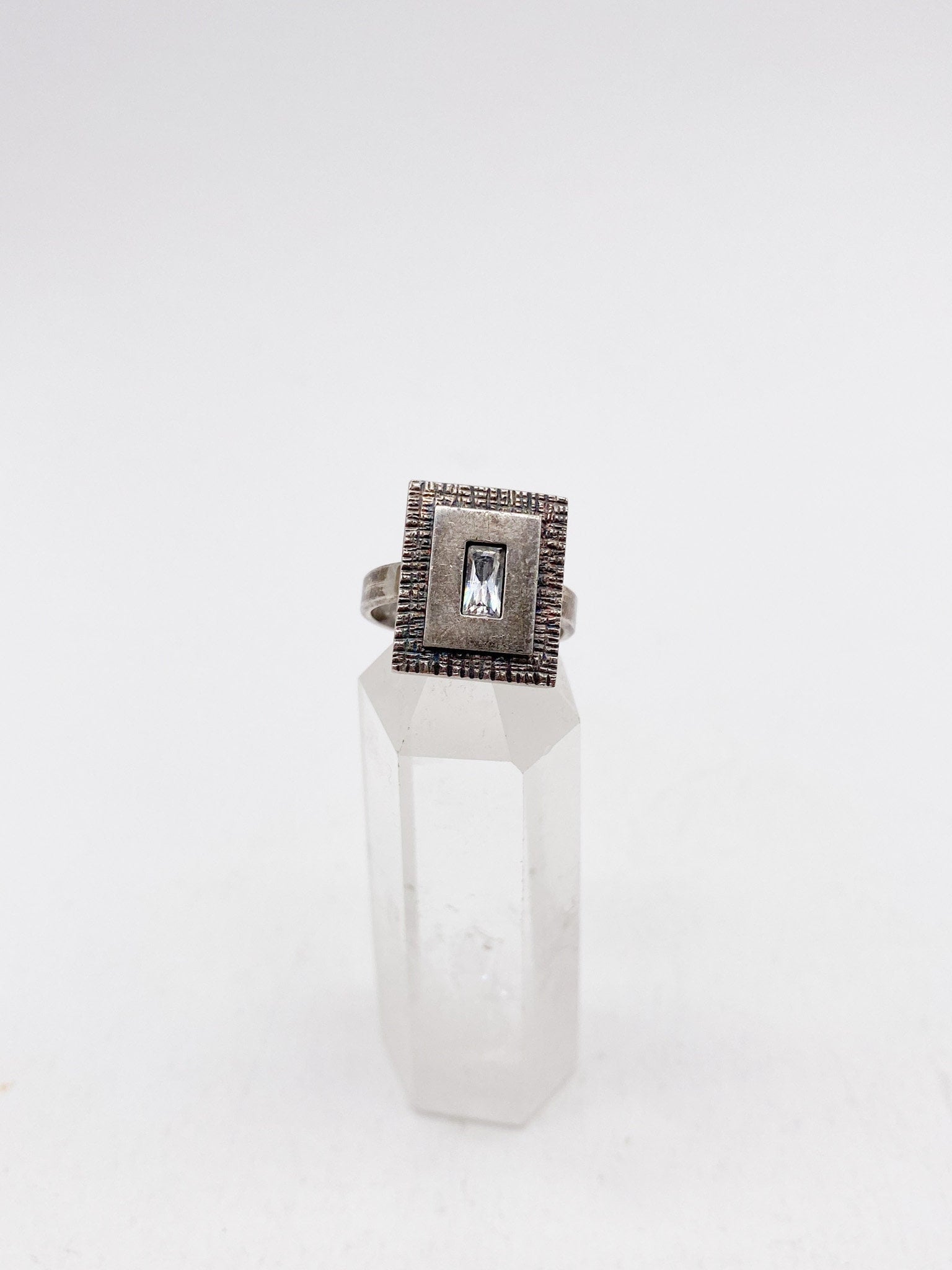 Bague Vintage En Argent Massif 925 - Taille 53/54, Design Charmant, Occasion