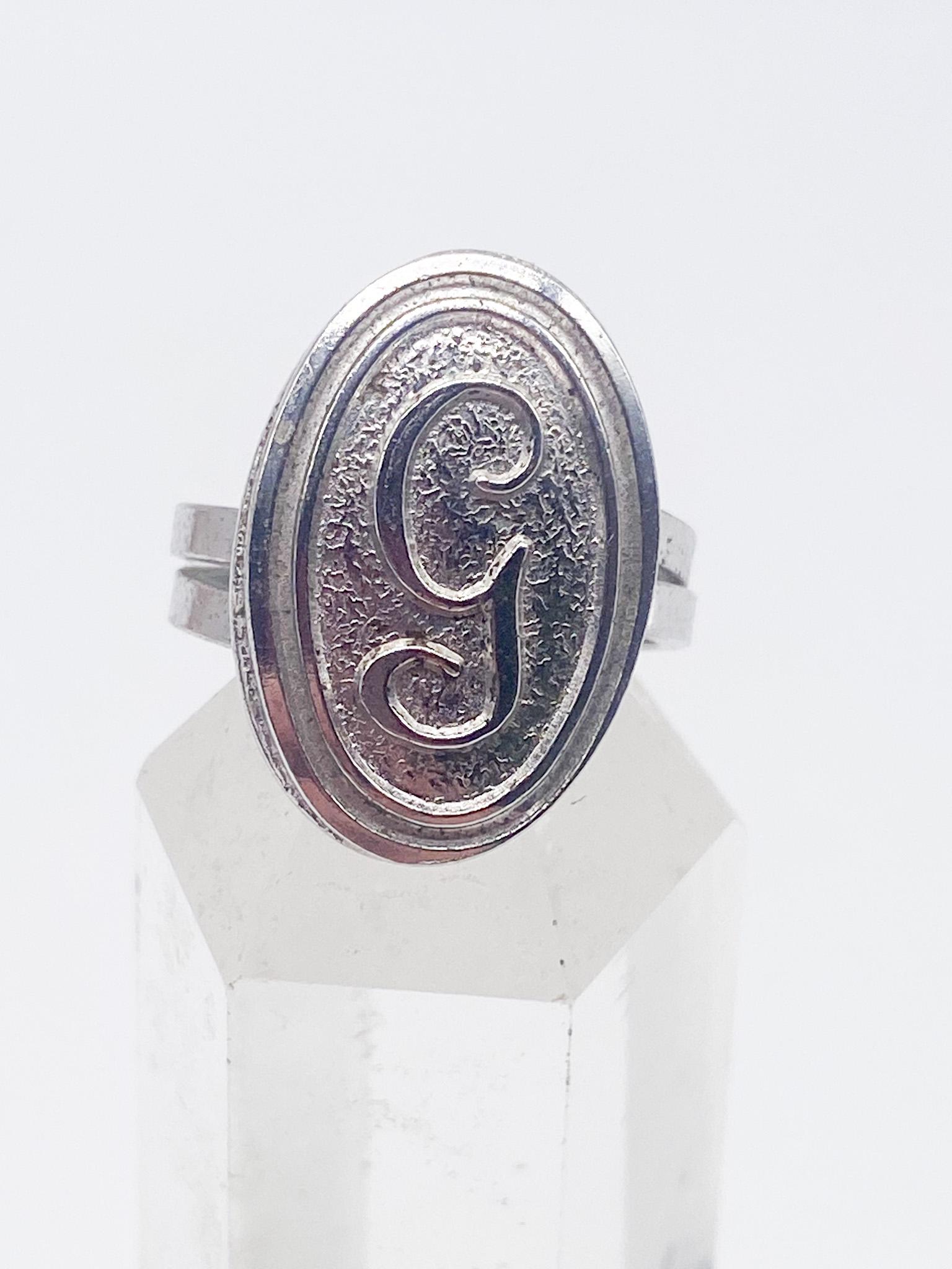 Bague Ancienne En Argent 925 Tête De Minerve Avec Ambre Et Marcassites - Taille 53 - Vintage