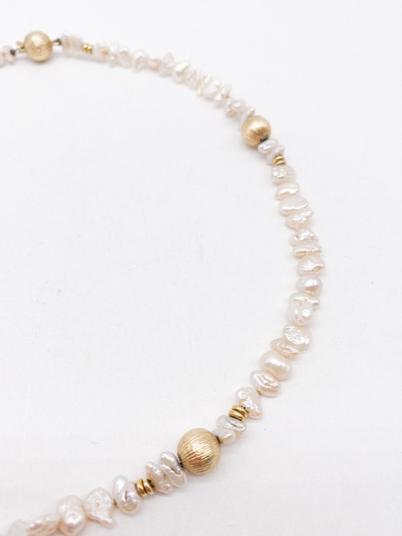 50er Jahre 18 k 585 Vintage Perlenkette mit echte… - image 2