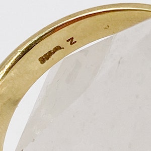 60er Jahre 8k 333 Gold Ring mit Saphir und weißen Steinen Größe 53 16,9 mm image 3