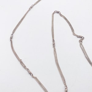 Lange 60er Jahre Vintage Kette aus altem 835 Silber